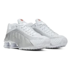⁦Nike Shox R4 White Metallic Silver⁩ – תמונה ⁦2⁩