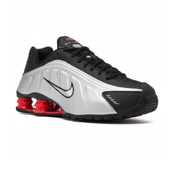 ⁦Nike Shox R4 Black Metallic Silver⁩ – תמונה ⁦2⁩