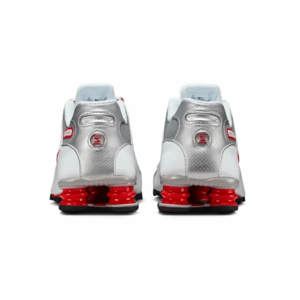 ⁦Nike Shox NZ White Sport Red Metallic Silver⁩ – תמונה ⁦3⁩