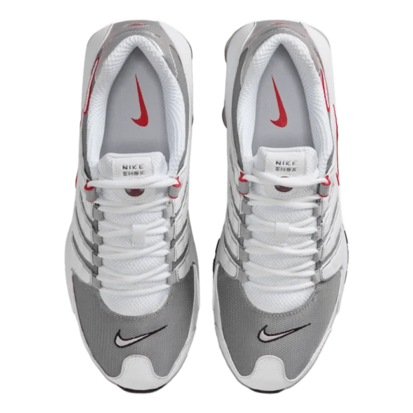 ⁦Nike Shox NZ White Sport Red Metallic Silver⁩ – תמונה ⁦4⁩