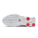 ⁦Nike Shox R4 White Metallic Silver⁩ – תמונה ⁦5⁩