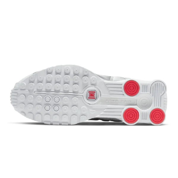 ⁦Nike Shox R4 White Metallic Silver⁩ – תמונה ⁦5⁩