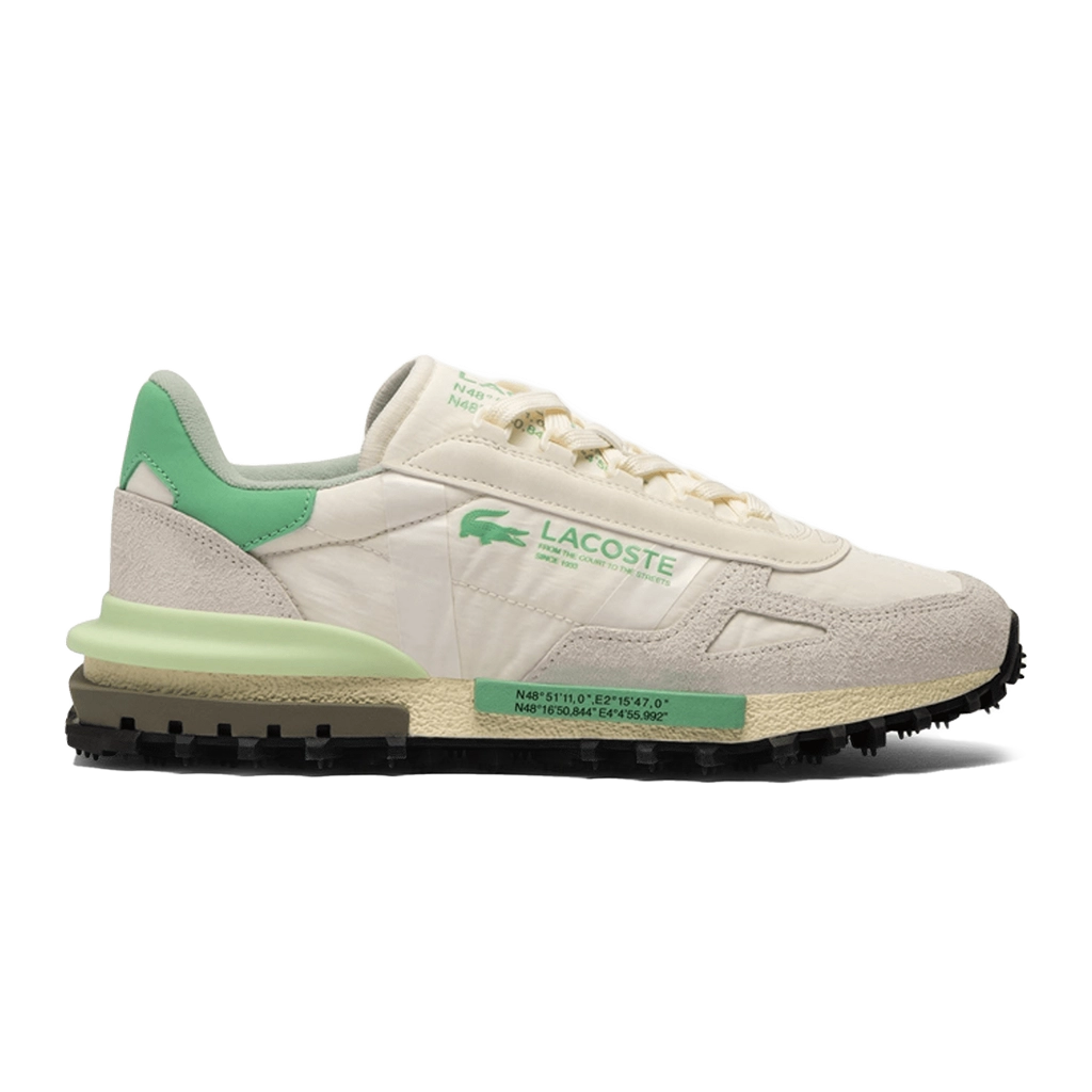 1 Lacoste Elite Active Sneakers Off White Green – תמונה 1