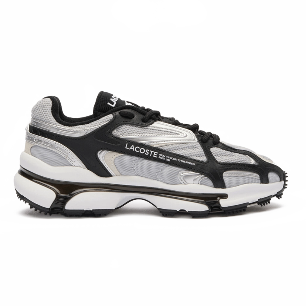 1 Lacoste L003 2K24 Trainers Grey Silver Black – תמונה 1