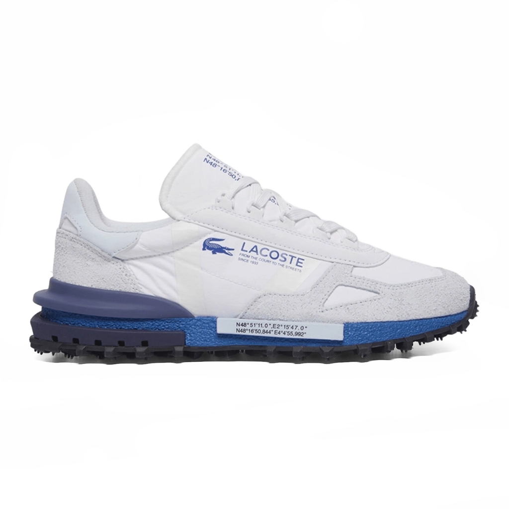 1 Lacoste Elite Active Leather Sneakers White Light Blue – תמונה 1