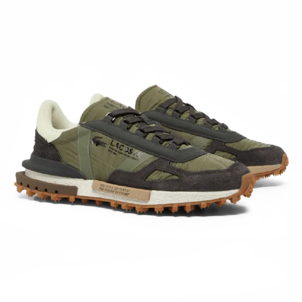 ⁦Lacoste Elite Active Trainers Dark Green White⁩ – תמונה ⁦2⁩