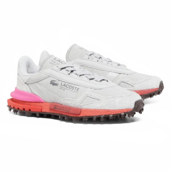 ⁦Lacoste Elite Active Sneakers Light Grey Orange⁩ – תמונה ⁦2⁩