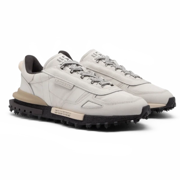 ⁦Lacoste Elite Active Sneakers Off White Dark Grey⁩ – תמונה ⁦2⁩