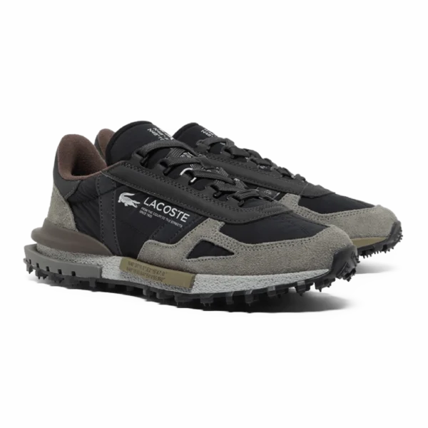 ⁦Lacoste Elite Active Sneakers Dark Grey Dark Brown⁩ – תמונה ⁦2⁩