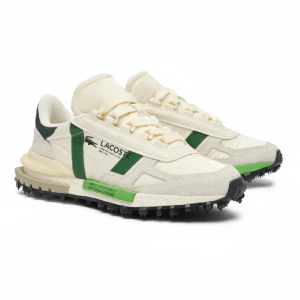 ⁦Lacoste Elite Active Trainers Off White Dark Green⁩ – תמונה ⁦2⁩