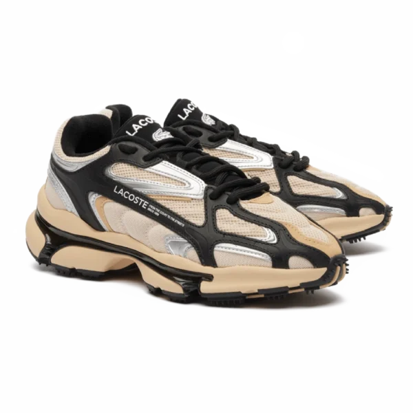 ⁦Lacoste L003 2K24 Trainers Light Tan Black⁩ – תמונה ⁦2⁩