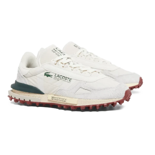 ⁦Lacoste Elite Active Sneakers Off White Dark Green⁩ – תמונה ⁦2⁩