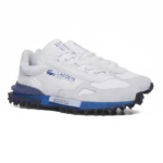 ⁦Lacoste Elite Active Leather Sneakers White Light Blue⁩ – תמונה ⁦2⁩