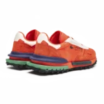 ⁦Lacoste Elite Active Branded Textile Trainers Orange White⁩ – תמונה ⁦3⁩
