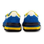 ⁦Lacoste Elite Active Branded Textile Trainers Blue Yellow White⁩ – תמונה ⁦3⁩