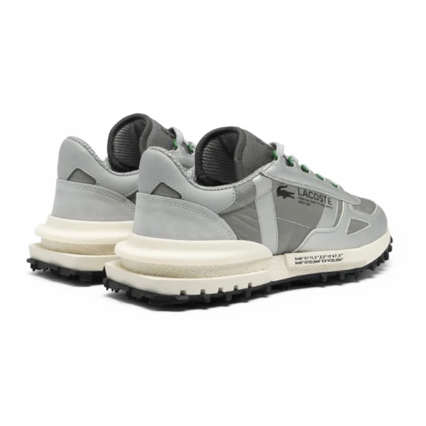 ⁦Lacoste Metallic Accent Sneakers Grey Silver⁩ – תמונה ⁦3⁩