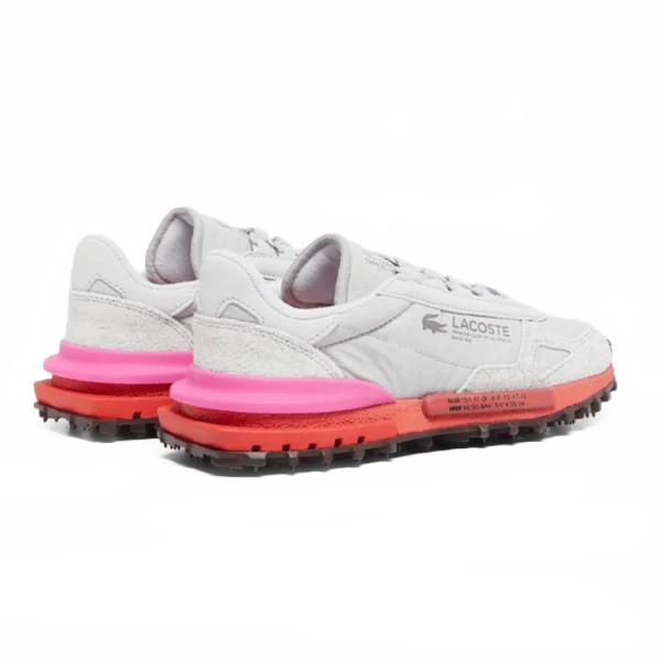 ⁦Lacoste Elite Active Sneakers Light Grey Orange⁩ – תמונה ⁦3⁩