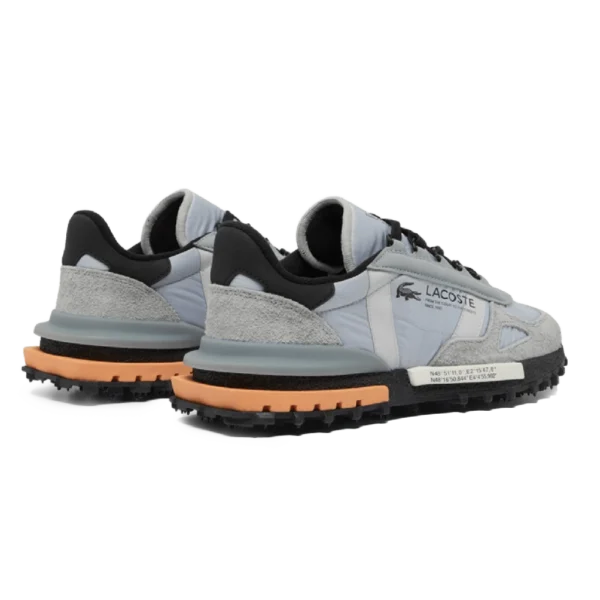 ⁦Lacoste Grey Leather Sneakers⁩ – תמונה ⁦3⁩
