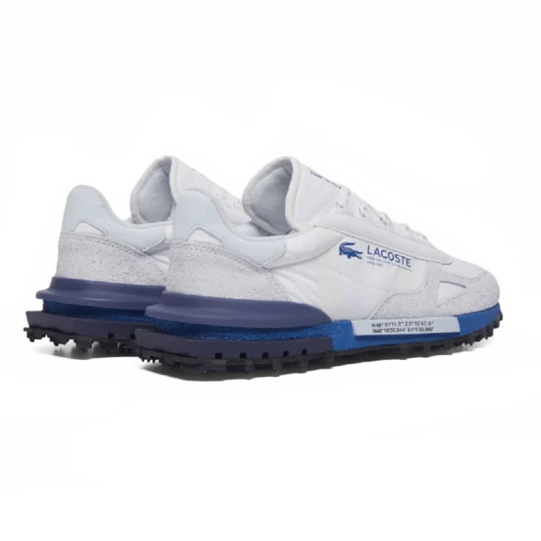⁦Lacoste Elite Active Leather Sneakers White Light Blue⁩ – תמונה ⁦3⁩