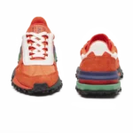 ⁦Lacoste Elite Active Branded Textile Trainers Orange White⁩ – תמונה ⁦4⁩