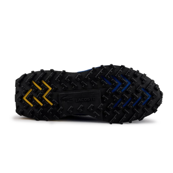 ⁦Lacoste Elite Active Branded Textile Trainers Blue Yellow White⁩ – תמונה ⁦4⁩