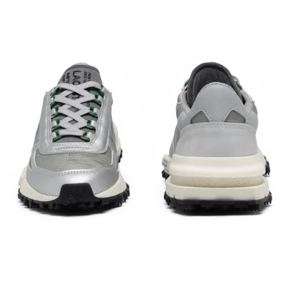 ⁦Lacoste Metallic Accent Sneakers Grey Silver⁩ – תמונה ⁦4⁩
