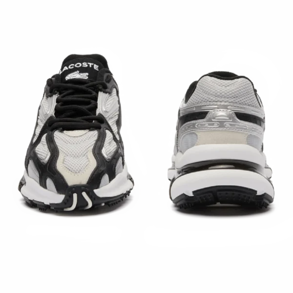 ⁦Lacoste L003 2K24 Trainers Grey Silver Black⁩ – תמונה ⁦4⁩