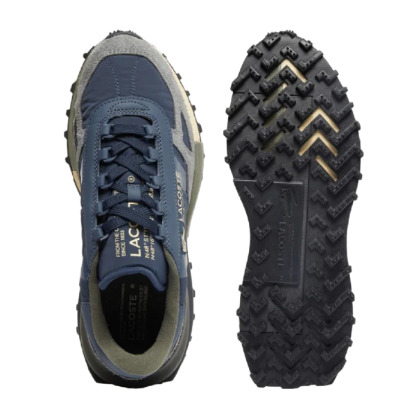 ⁦Lacoste Elite Active Leather Sneakers Navy Khaki⁩ – תמונה ⁦5⁩