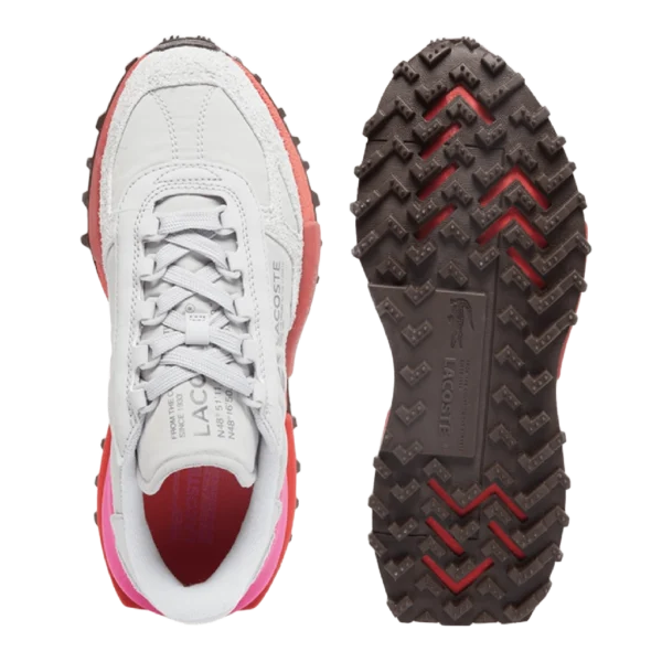 ⁦Lacoste Elite Active Sneakers Light Grey Orange⁩ – תמונה ⁦5⁩