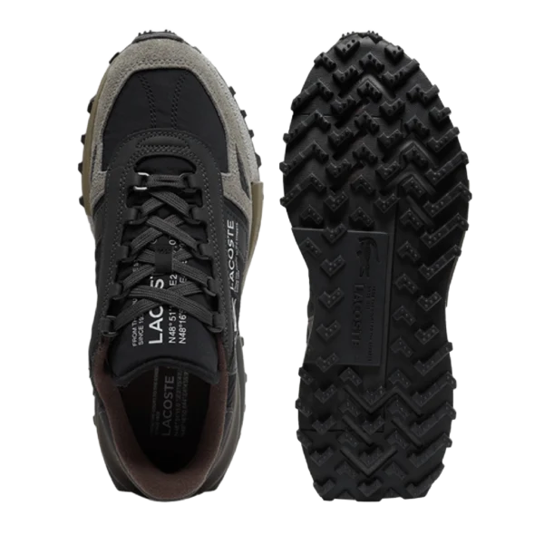 ⁦Lacoste Elite Active Sneakers Dark Grey Dark Brown⁩ – תמונה ⁦5⁩