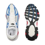 ⁦Lacoste Classic Leather Sneakers White Red Blue⁩ – תמונה ⁦5⁩