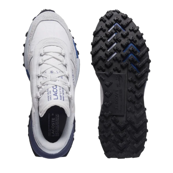 ⁦Lacoste Elite Active Leather Sneakers White Light Blue⁩ – תמונה ⁦5⁩