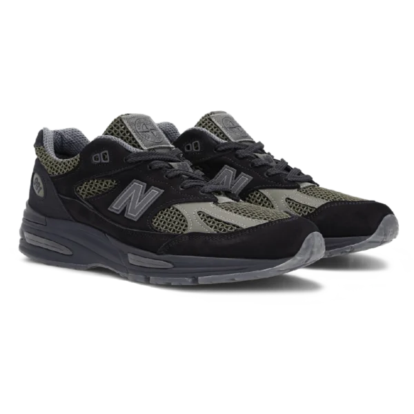 ⁦New Balance 991 x Stone Island Black Olive Night⁩ – תמונה ⁦2⁩
