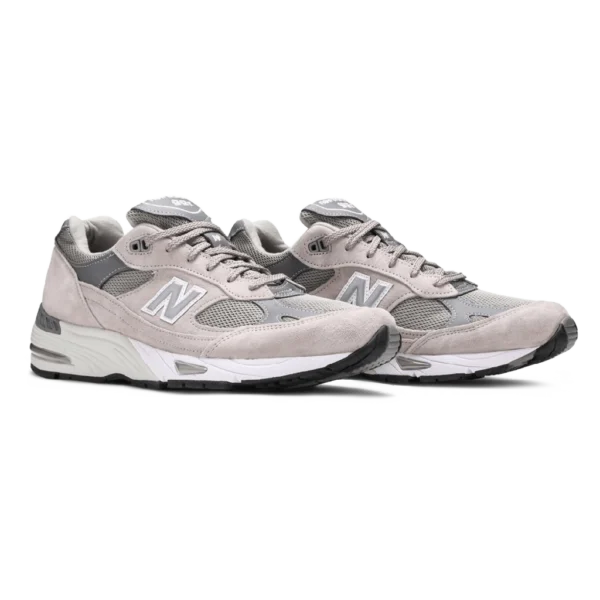 ⁦New Balance 991 Grey White⁩ – תמונה ⁦2⁩
