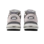 ⁦New Balance 991 Grey White⁩ – תמונה ⁦3⁩