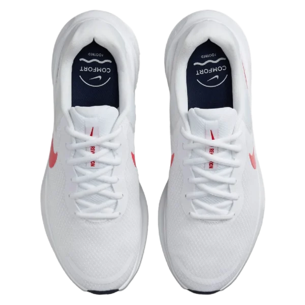 ⁦Nike Revolution 7 White University Red⁩ – תמונה ⁦4⁩