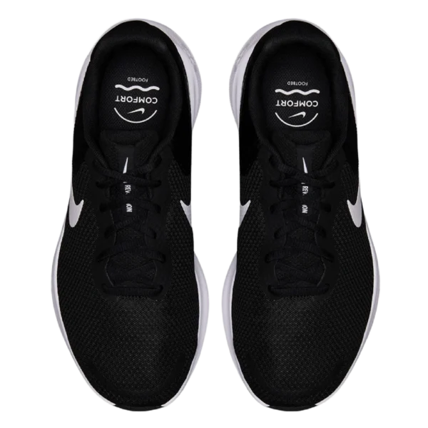 ⁦Nike Revolution 7 Black White⁩ – תמונה ⁦4⁩