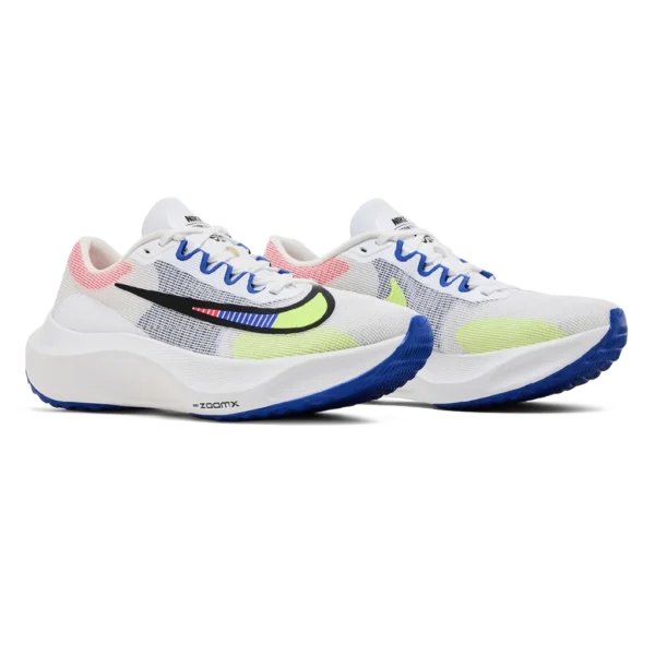 ⁦Nike Zoom Fly 5 PRM White Racer Blue Volt⁩ – תמונה ⁦2⁩