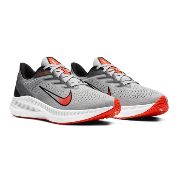 ⁦Nike Air Zoom Winflo 7 Grey Red⁩ – תמונה ⁦2⁩