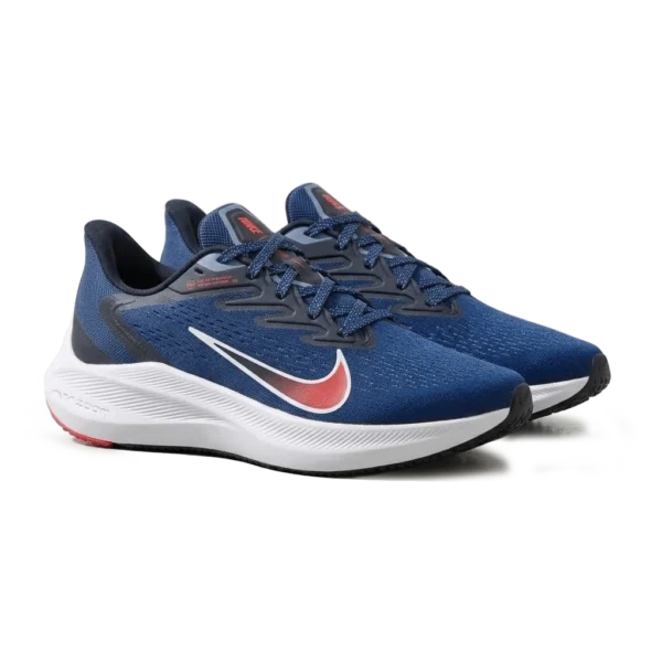 ⁦Nike Air Zoom Winflo 7 Midnight Navy Crimson⁩ – תמונה ⁦2⁩