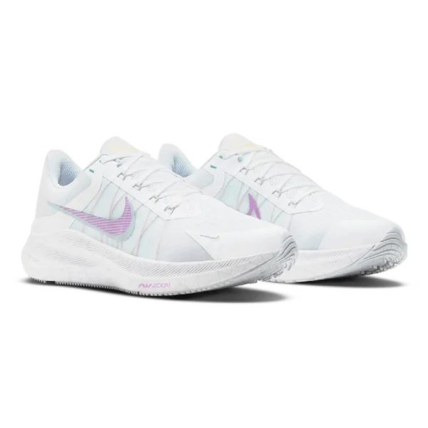 ⁦Nike Air Zoom Winflo 8 White Violet Shock Infinite Lilac⁩ – תמונה ⁦2⁩
