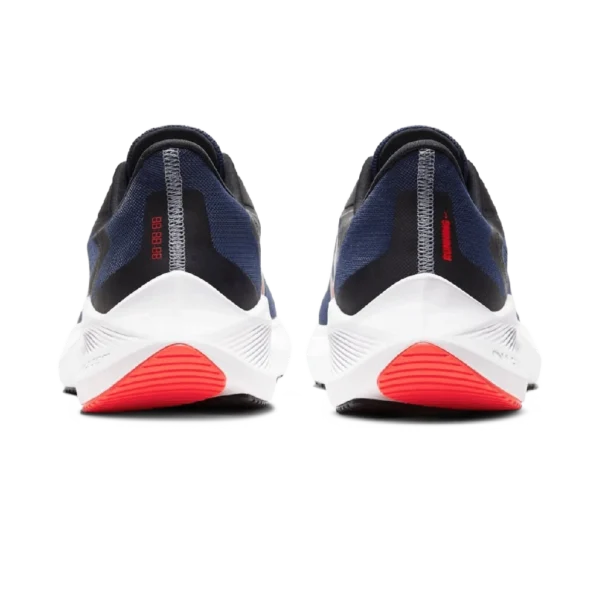 ⁦Nike Air Zoom Winflo 7 Midnight Navy Crimson⁩ – תמונה ⁦3⁩