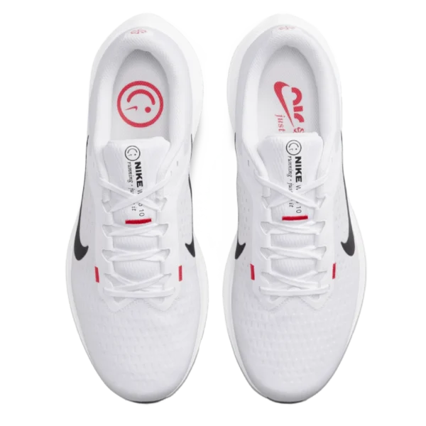 ⁦Nike Winflo 10 White Black Crimson⁩ – תמונה ⁦4⁩