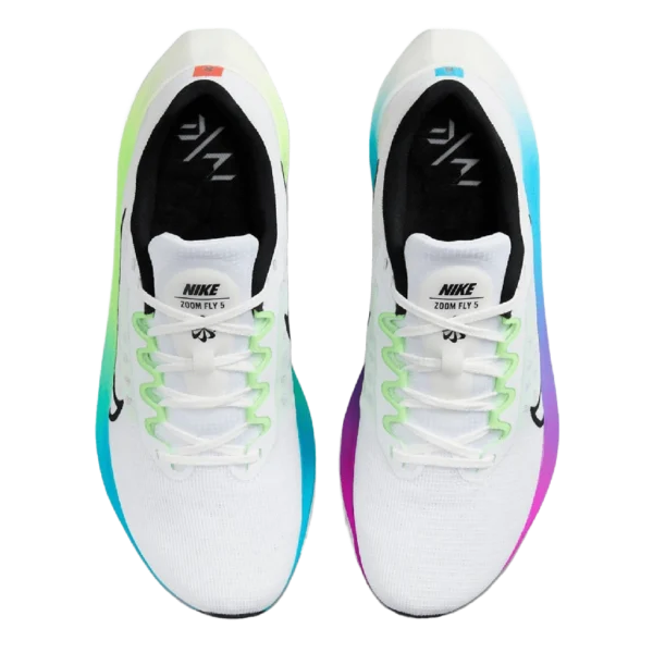 ⁦Nike Zoom Fly 5 White Black Multi Color⁩ – תמונה ⁦4⁩