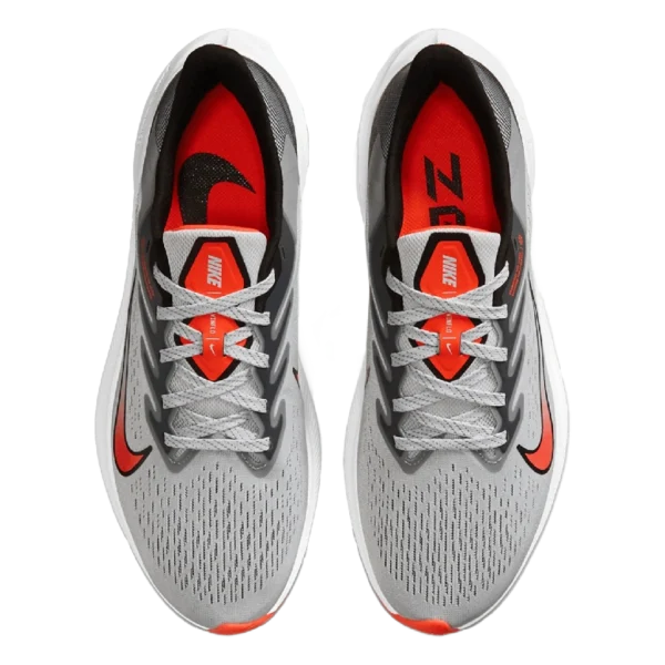 ⁦Nike Air Zoom Winflo 7 Grey Red⁩ – תמונה ⁦4⁩