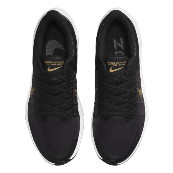 ⁦Nike Zoom Winflo 8 Black Metallic Gold⁩ – תמונה ⁦4⁩