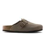 Birkenstock Boston Suede Clogs Taupe