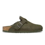 Birkenstock Boston Shearling Suede Clogs Thyme