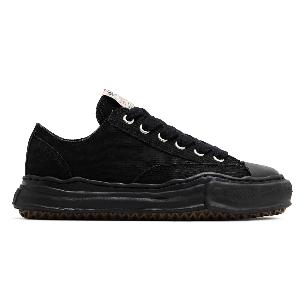 1 Maison Mihara Yasuhiro Peterson OG Sole Canvas Low Sneakers Triple Black – תמונה 1