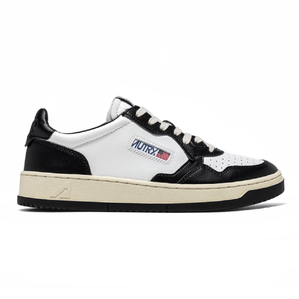 1 Autry Medalist Low Sneakers White Black Leather – תמונה 1